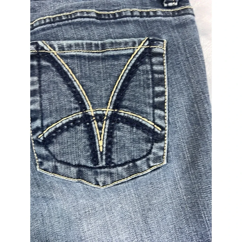 KUT Jeans Women's 12 Blue Katy Boyfriend Straight‎ Leg